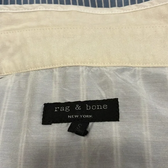 Vintage Rag & Bone linen blend shift dress w/ hidden buttons from Neiman’s . - Picture 8 of 13